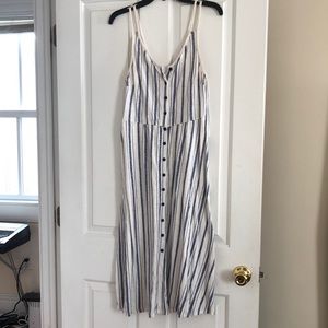 Strappy striped Topshop Midi